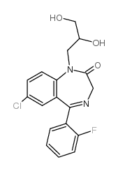 丙氟西泮 结构式