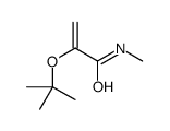 2-Propenamide, 2-(1,1-dimethylethoxy)-N-methyl- 结构式
