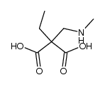 2-乙基-2-[(甲氨基)甲基]丙二酸 结构式