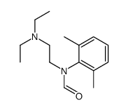 N-[2-(二乙氨基)乙基]-N-(2,6-二甲基苯基)甲酰胺 结构式