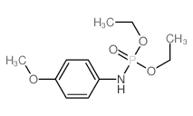 Phosphoramidic acid,N-(4-methoxyphenyl)-, diethyl ester 结构式