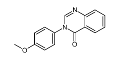 3-(4-甲氧基苯基)喹唑啉-4-酮 结构式