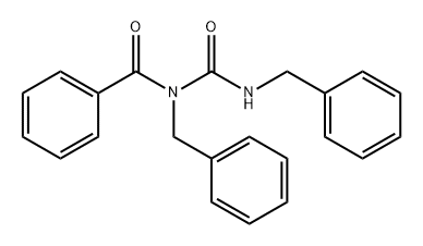 N-苄基-N-[(苄基氨基)羰基]苯甲酰胺 结构式