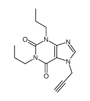 3,7-二氢-1,3-二丙基-7-(2-丙炔-1-基)-1H-嘌呤-2,6-二酮 结构式