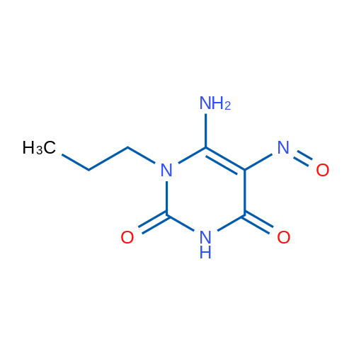 6-氨基-5-亚硝基-1-丙基嘧啶-2,4(1H,3H)-二酮 结构式