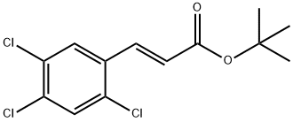 (E)-3-(2,4,5-三氯苯基)丙烯酸叔丁酯 结构式