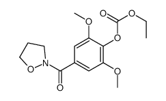 Carbonic acid, ethyl 4-(2-isoxazolidinylcarbonyl)-2,6-dimethoxyphenyl ester 结构式