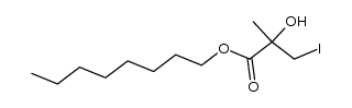 2-羟基-3-碘-2-甲基丙酸辛酯 结构式