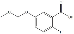 2-氟-5-(甲氧基甲氧基)苯甲酸 结构式