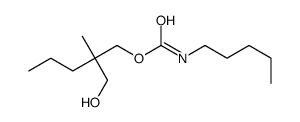 氨基甲酸戊基-2-(羟甲基)-2-甲基戊基酯 结构式