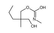 N-甲基氨基甲酸-2-(羟甲基)-2-甲基戊酯 结构式
