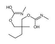 Bis(N-methylcarbamic acid)2-methyl-2-propyltrimethylene ester 结构式