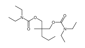 Bis(N,N-diethylcarbamic acid)2-methyl-2-propyltrimethylene ester 结构式