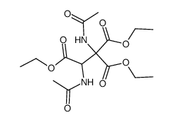 1,2-二乙酰氨基乙烷-1,1,2-三羧酸三乙酯 结构式