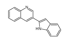 Quinoline, 3-(1H-indol-2-yl)- 结构式