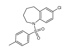 1H-1-Benzazepine, 7-chloro-2,3,4,5-tetrahydro-1-[(4-methylphenyl)sulfonyl]- 结构式