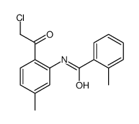 N-[2-(2-氯乙酰基)-5-甲基苯基]-2-甲基苯甲酰胺 结构式