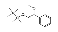 Benzene, [(1R)-2-[[(1,1-dimethylethyl)dimethylsilyl]oxy]-1-methoxyethyl]- 结构式