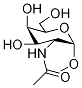 2-乙酰氨基-2-脱氧-α-D-半乳糖甲苷 结构式