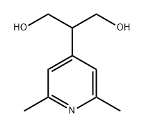 2-(2,6-二甲基-4-吡啶基)-1,3-丙二醇 结构式