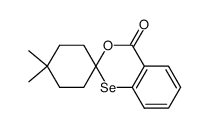 Spiro[4H-3,1-benzoxaselenin-2,1'-cyclohexan]-4-one, 4',4'-dimethyl- 结构式