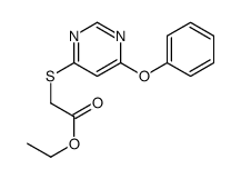 Acetic acid,2-[(6-phenoxy-4-pyrimidinyl)thio]-, ethyl ester 结构式