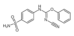 Carbamimidic acid, N-[4-(aminosulfonyl)phenyl]-N'-cyano-, phenyl ester 结构式