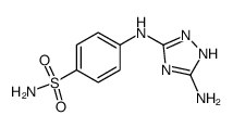 4-(5-氨基-1H-[1,2,4]三唑-3-基氨基)苯磺酰胺 结构式