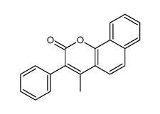 4-甲基-3-苯基-2H-萘并[1,2-b]吡喃-2-酮 结构式