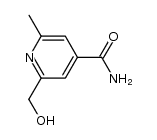 2-羟甲基-6-甲基-4-吡啶甲酰胺 结构式