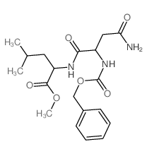 L-Leucine,N2-[(phenylmethoxy)carbonyl]-L-asparaginyl-, methyl ester 结构式