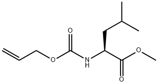 N-[(2-丙烯-1-基氧基)羰基]-L-亮氨酸甲酯 结构式