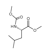 N-甲氧羰基-L-亮氨酸甲酯 结构式