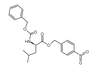 N-苄氧羰基-D-亮氨酸对硝基苯甲酯 结构式