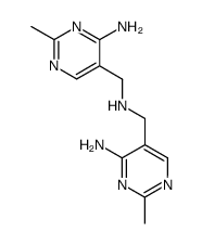 双-(4-氨基-2-甲基-嘧啶-5-基甲基)-胺 结构式