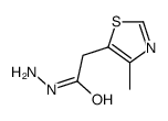 (4-甲基噻唑-5-基)乙酰肼 结构式