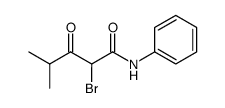 Pentanamide, 2-bromo-4-methyl-3-oxo-N-phenyl- 结构式