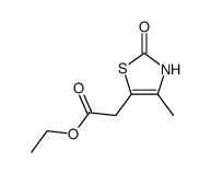 2,3-二氢-4-甲基-2-氧代-5-噻唑乙酸乙酯 结构式