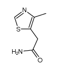 2-(4-甲基噻唑-5-基)乙酰胺 结构式