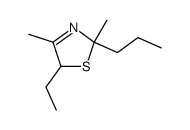5-乙基-2,5-二氢-2,4-二甲基-2-丙基噻唑 结构式