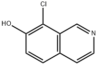 8-氯异喹啉-7-醇 结构式