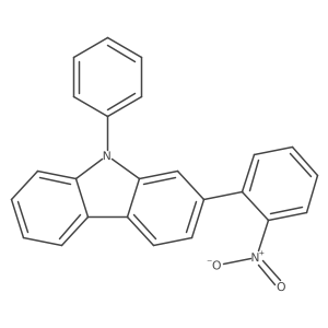 2-(2-硝基苯基)-9-苯基-9H-咔唑 结构式