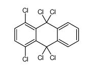 1,4,9,9,10,10-六氯-9,10-二氢蒽 结构式