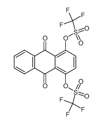 Methanesulfonic acid, trifluoro-, 9,10-dihydro-9,10-dioxo-1,4-anthracenediyl ester 结构式