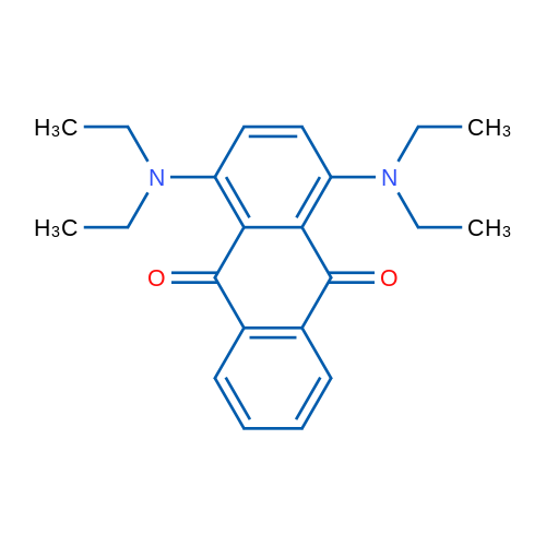 1,4-二(二乙氨基)-9,10-蒽二酮 结构式