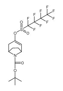 8-Azabicyclo[3.2.1]oct-2-ene-8-carboxylic acid, 3-[[(1,1,2,2,3,3,4,4,4-nonafluorobutyl)sulfonyl]oxy]-, 1,1-dimethylethyl ester 结构式