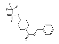 4-(三氟甲基磺酰氧基)-5,6-二氢吡啶-1(2H)-羧酸苄酯 结构式