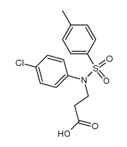 β-Alanine, N-(4-chlorophenyl)-N-[(4-methylphenyl)sulfonyl]- 结构式