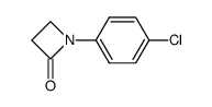 1-(4-氯苯基)-2-吖丁啶酮 结构式