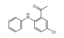 1-[5-氯-2-(苯氨基)苯基]乙酮 结构式